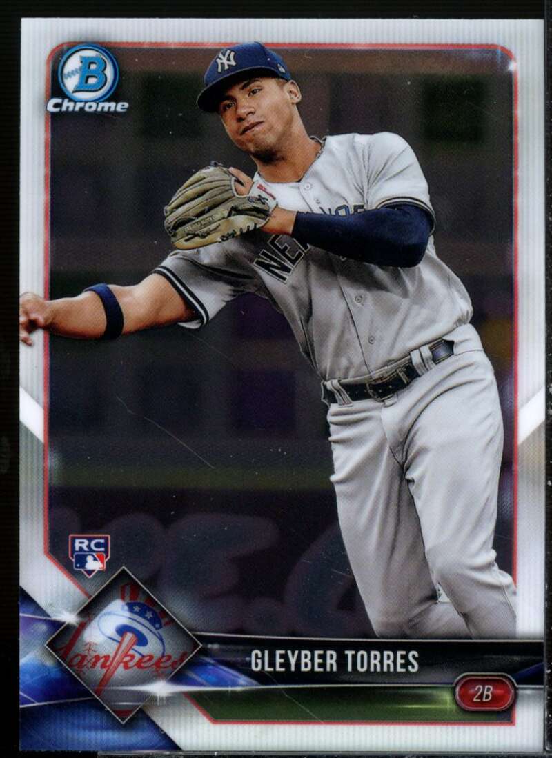 Gleyber Torres Rookie Card 2018 Bowman Chrome #83  Image 1