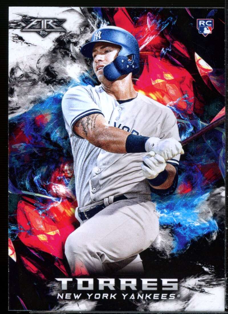 Gleyber Torres Rookie Card 2018 Topps Fire #119  Image 1