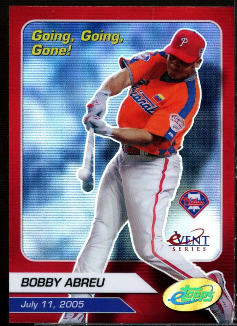 Bobby Abreu Card 2005 eTopps Season Events #10  Image 1