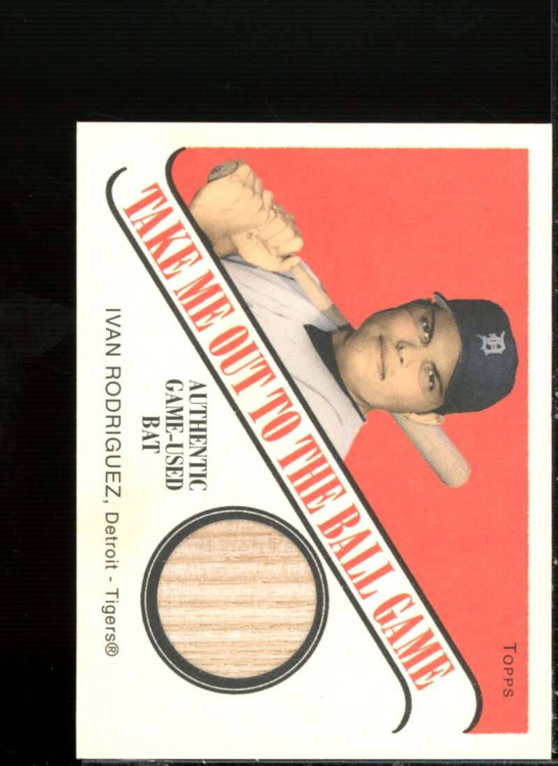 Ivan Rodriguez 2004 Topps Cracker Jack Take Me Out to the Ballgame Relics #IR  Image 1