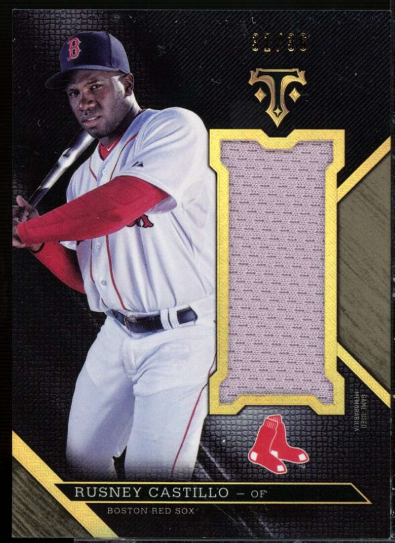 Rusney Castillo Card 2016 Topps Triple Threads Unity Jumbo Relics #UJRRCS  Image 1