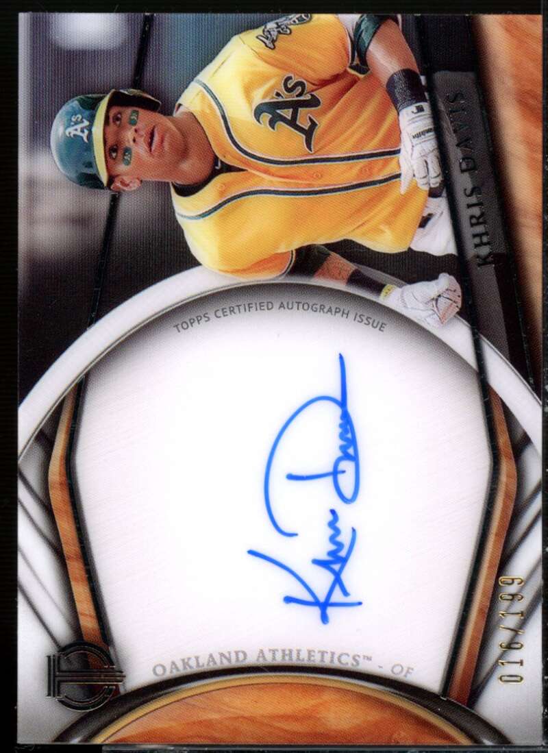 Khris Davis Card 2018 Topps Tribute Autographs #TAKD  Image 1