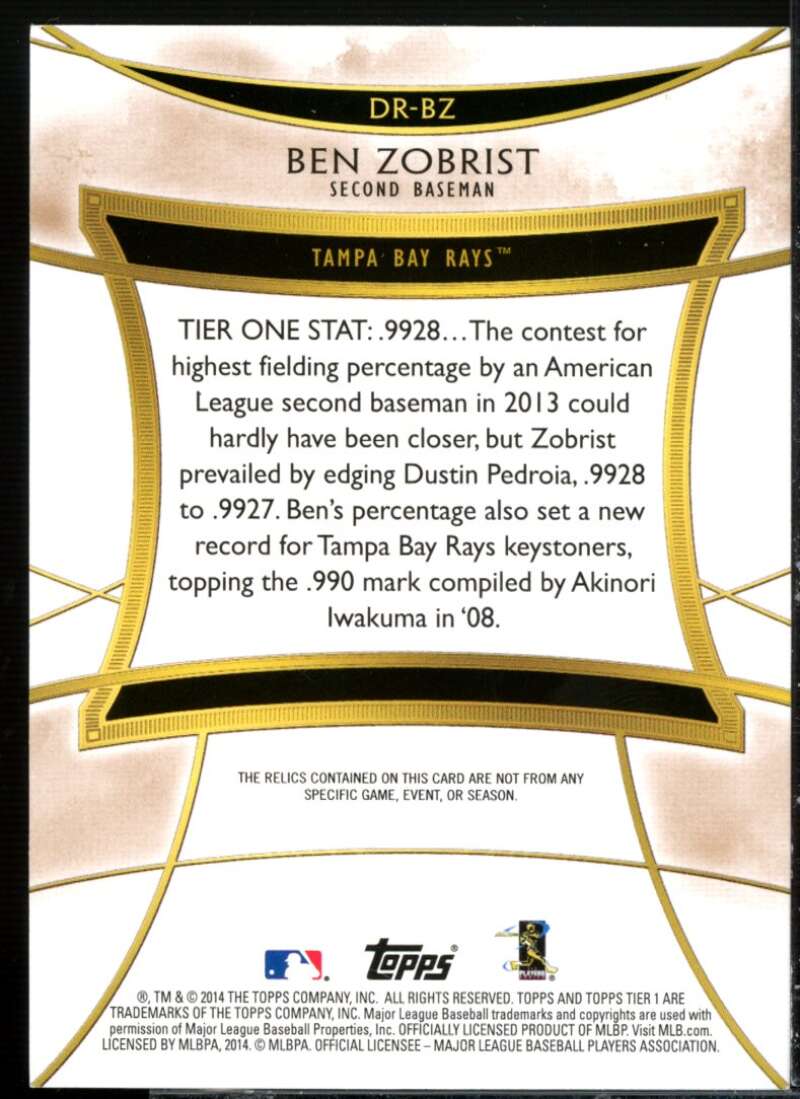 MLB Ben Zobrist Signed Trading Cards, Collectible Ben Zobrist Signed  Trading Cards