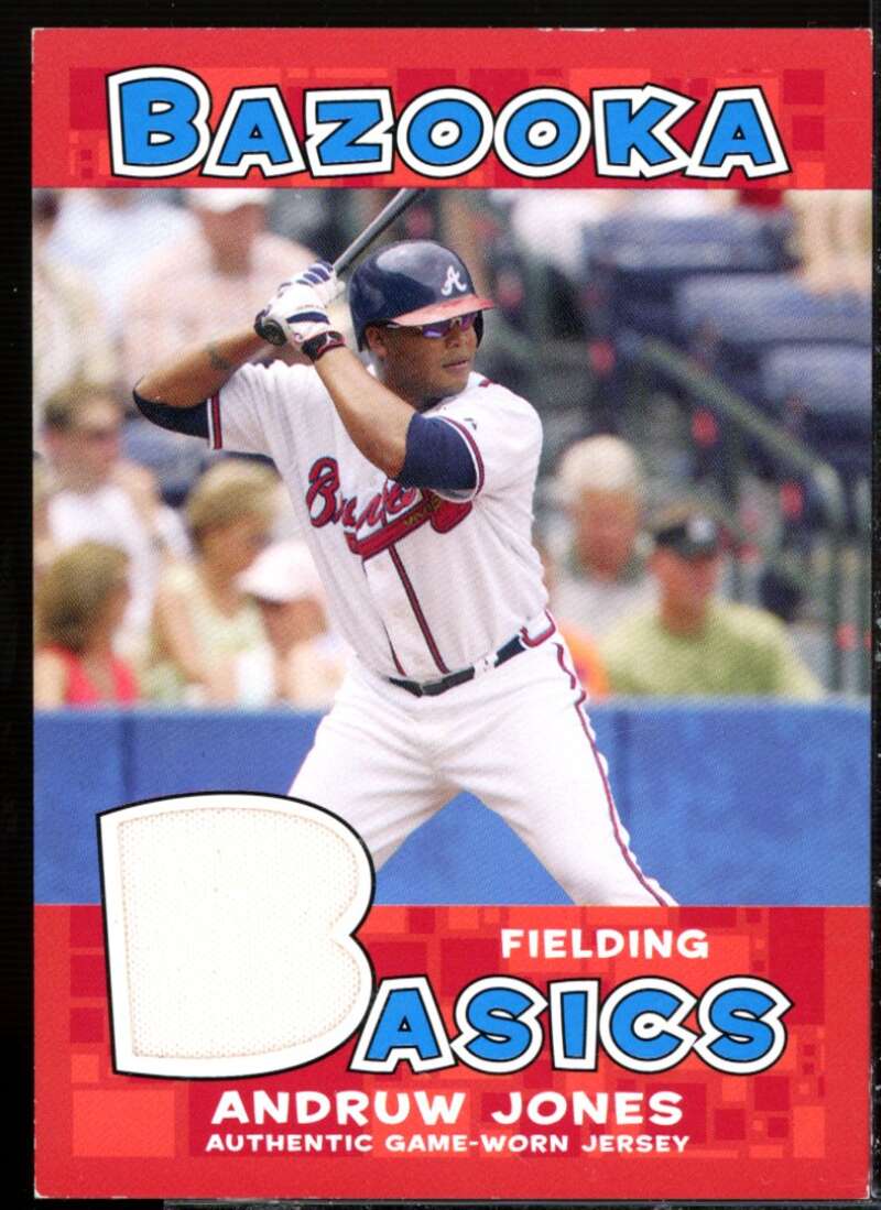 Andruw Jones Jsy B Card 2006 Bazooka Basics Relics #AJ  Image 1