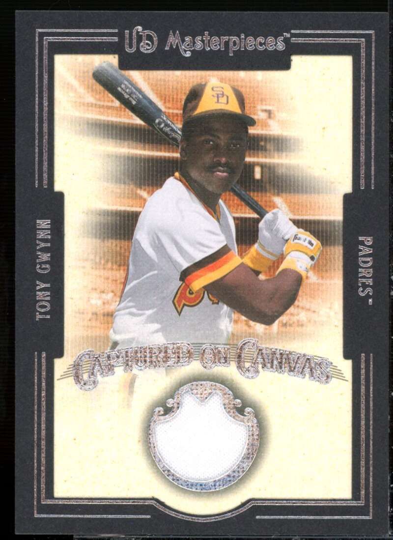 Tony Gwynn Card 2007 UD Masterpieces Captured on Canvas #TG  Image 1