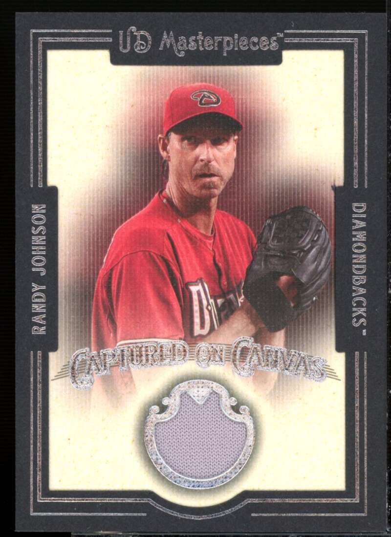 Randy Johnson Card 2007 UD Masterpieces Captured on Canvas #RJ  Image 1