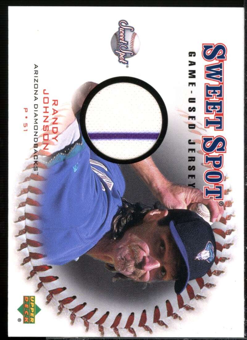 Randy Johnson Card 2001 Sweet Spot Game Jersey #JRJ  Image 1