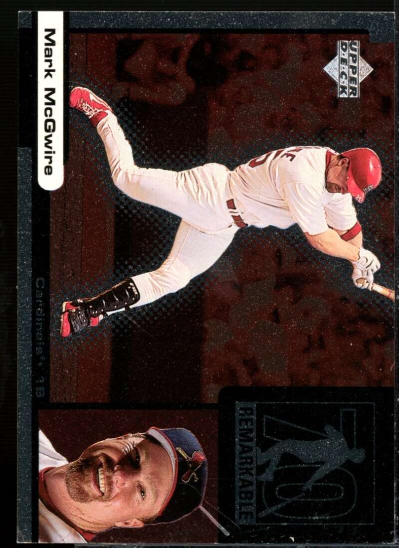 Mark McGwire/HR 13 Card 1999 Upper Deck Ovation ReMarkable Moments #M4  Image 1