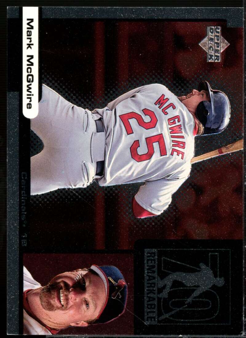 Mark McGwire/HR 14 Card 1999 Upper Deck Ovation ReMarkable Moments #M5  Image 1