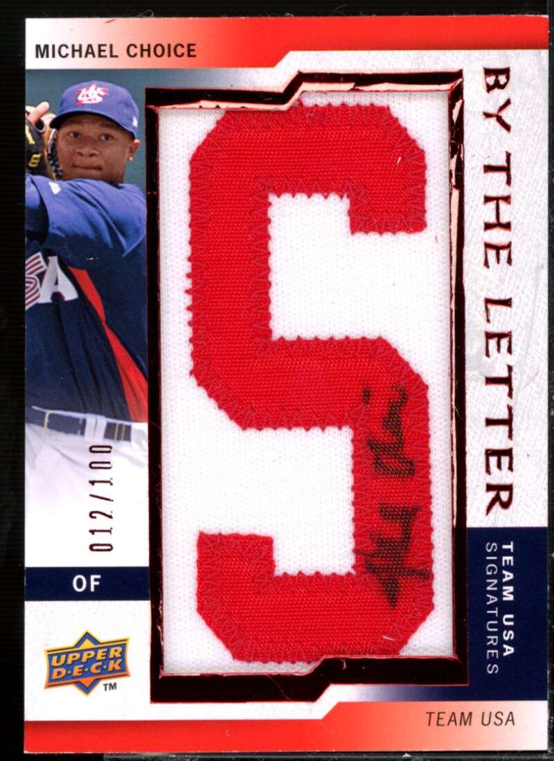Michael Choice 2009 Upper Deck Signature Stars USA By the Letter Autographs #MI  Image 1