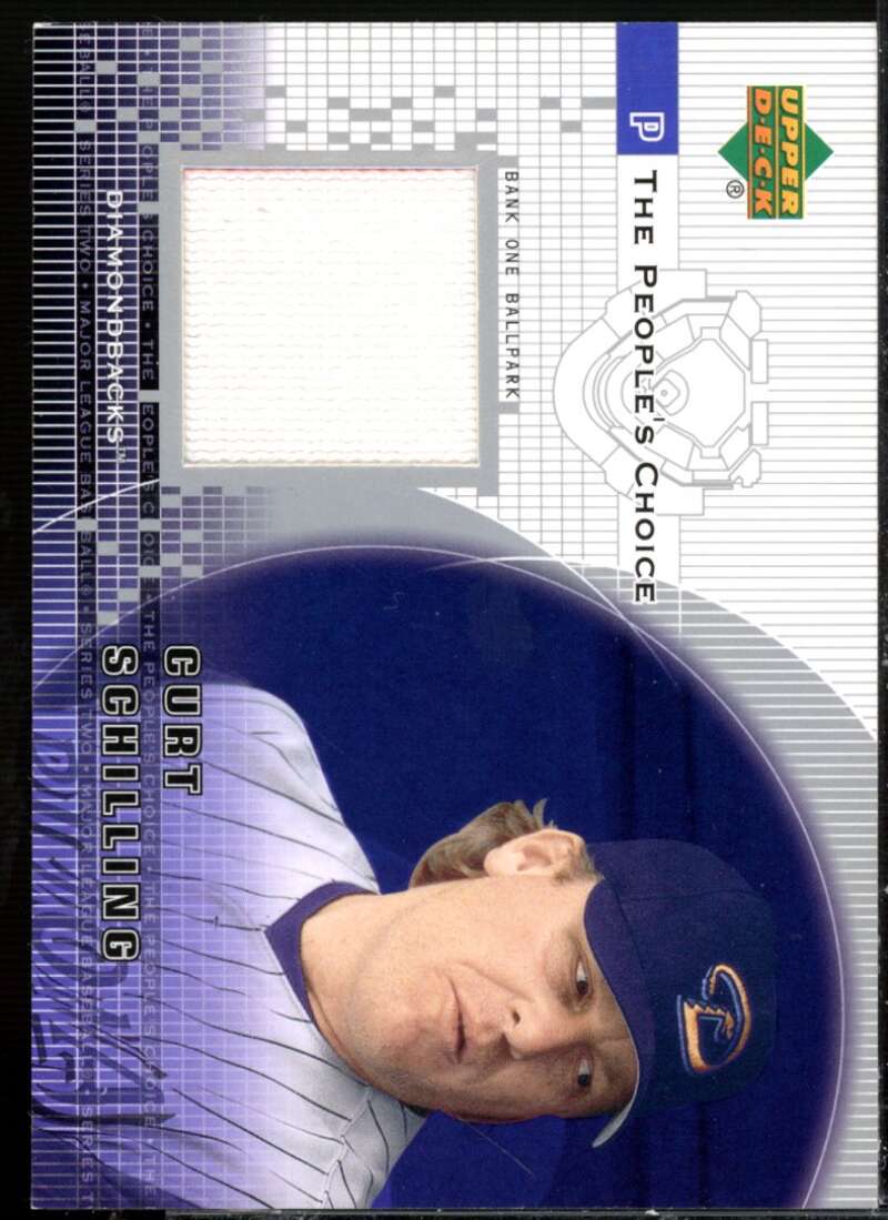Curt Schilling Card 2002 Upper Deck Peoples Choice Game Jersey #PJCS  Image 1