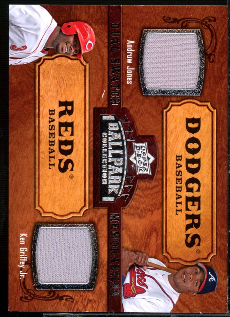 Andruw Jones/Ken Griffey Jr. Card 2008 Upper Deck Ballpark Collection #172  Image 1