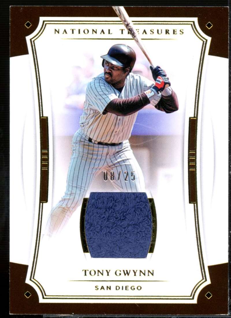 Tony Gwynn Card 2017 Panini National Treasures Gold #140A  Image 1