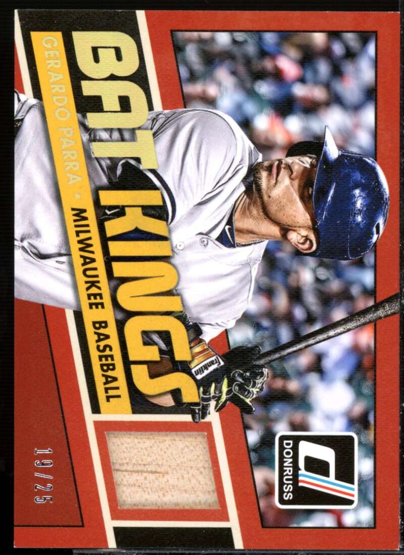 Gerardo Parra Card 2015 Donruss Bat Kings Studio Series #12  Image 1