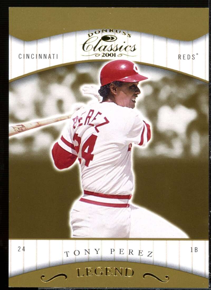 Tony Perez LGD Card 2001 Donruss Classics #196  Image 1