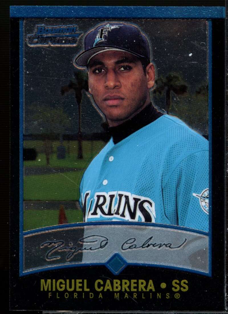 Miguel Cabrera UER Card 2001 Bowman Chrome #259  Image 1