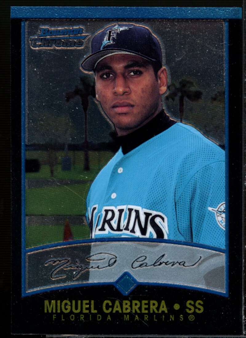 Miguel Cabrera UER Card 2001 Bowman Chrome #259  Image 1