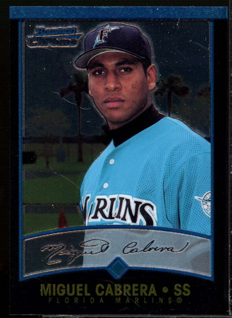 Miguel Cabrera UER Card 2001 Bowman Chrome #259  Image 1