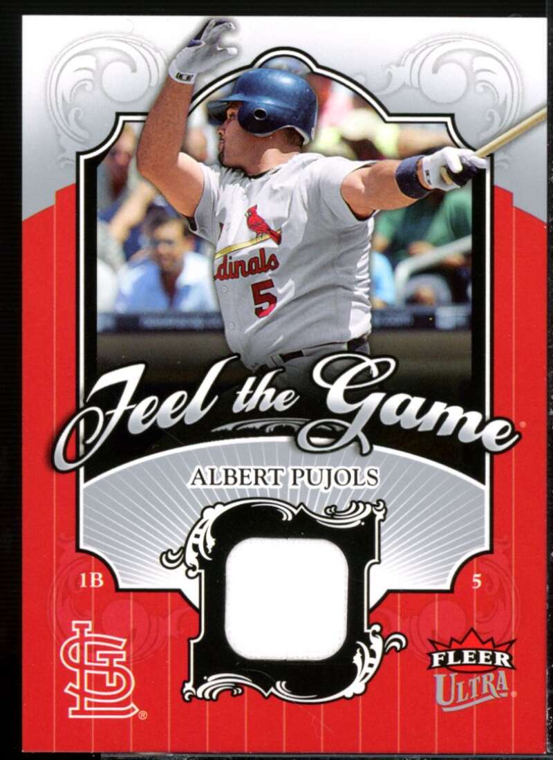 Albert Pujols Jsy Card 2006 Ultra Feel the Game #AP  Image 1
