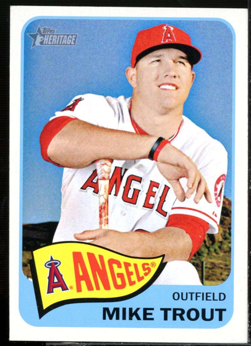 Mike Trout Card 2014 Topps Heritage #250A  Image 1
