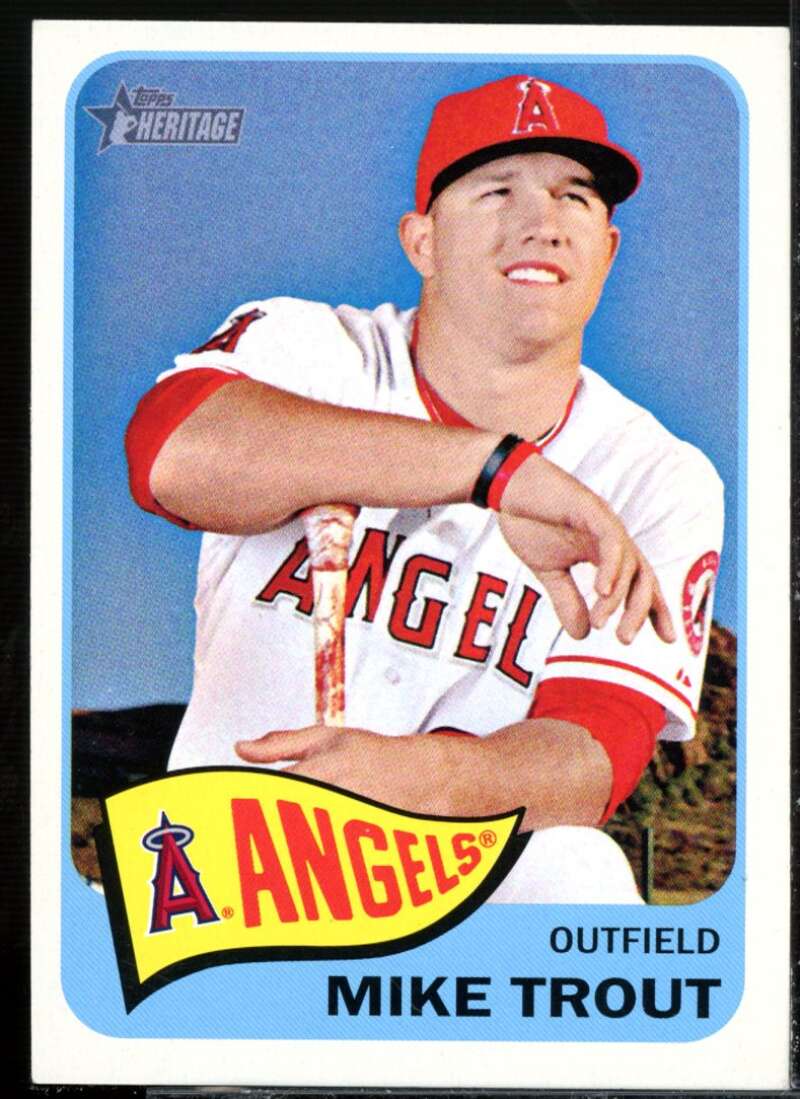 Mike Trout Card 2014 Topps Heritage #250A  Image 1