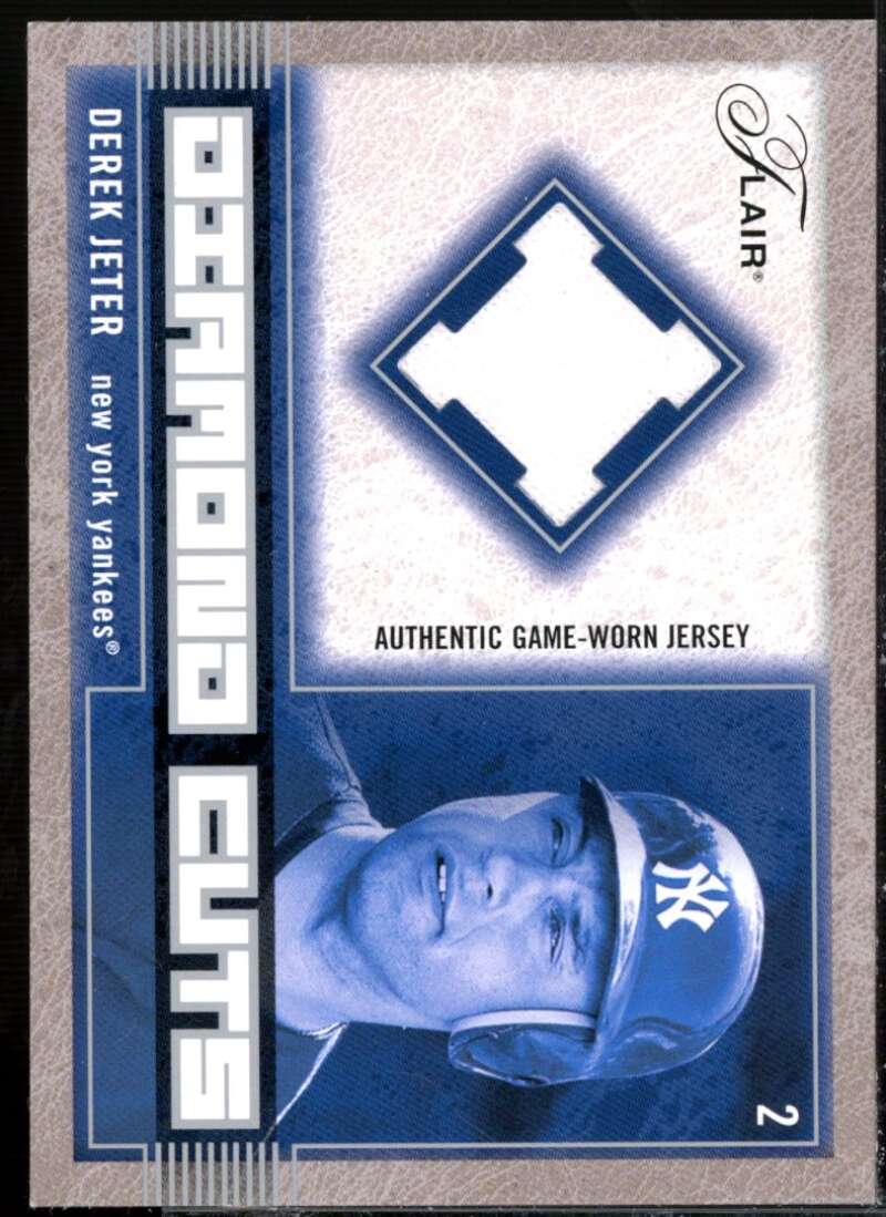 Derek Jeter Card 2003 Flair Diamond Cuts Jersey #DJ  Image 1