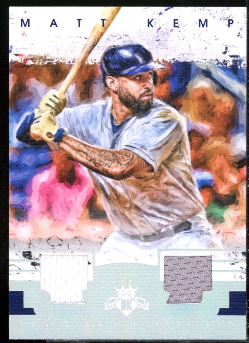 Matt Kemp Card 2016 Diamond Kings DK Materials Silver #52  Image 1