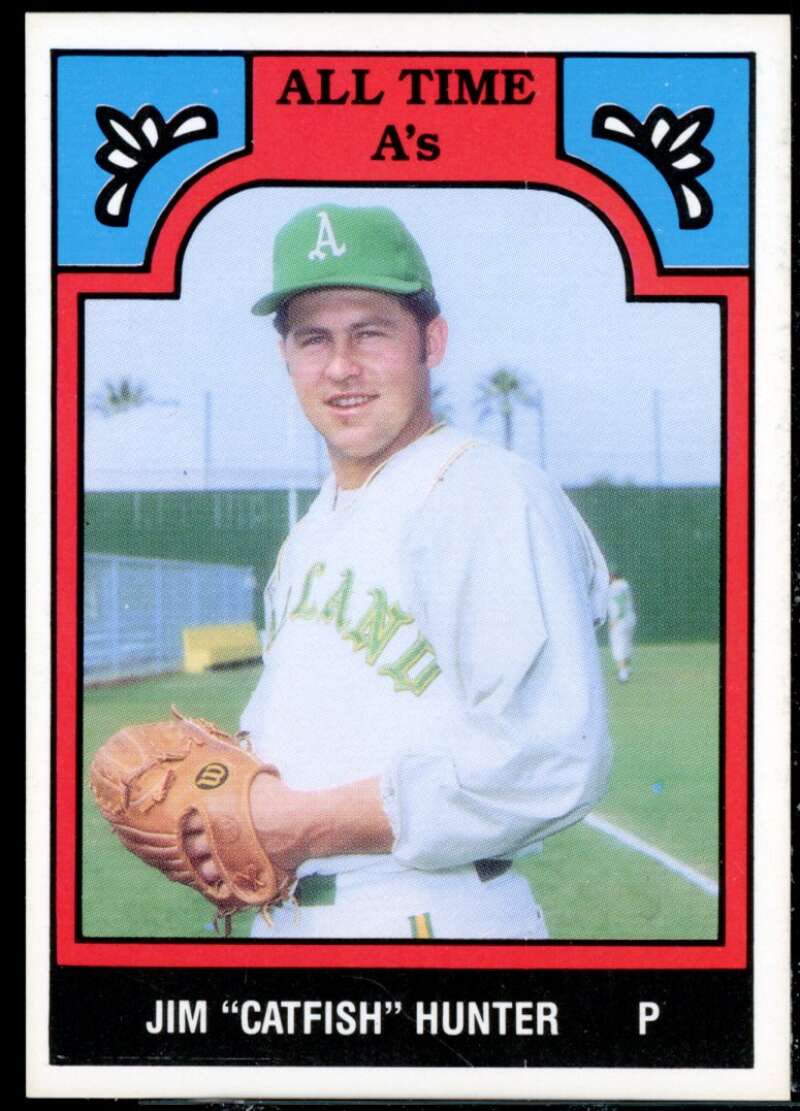 Jim Catfish Hunter Card 1986 A's Greats TCMA #9  Image 1