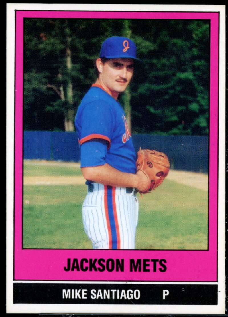 Mike Santiago Minor League Rookie Card 1986 Jackson Mets TCMA #9  Image 1