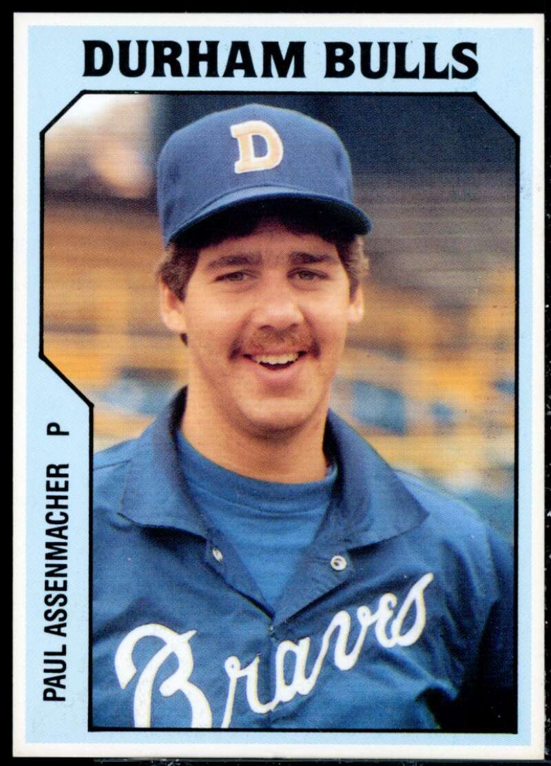 Paul Assenmacher Minor League Rookie Card 1985 Durham Bulls TCMA #1  Image 1