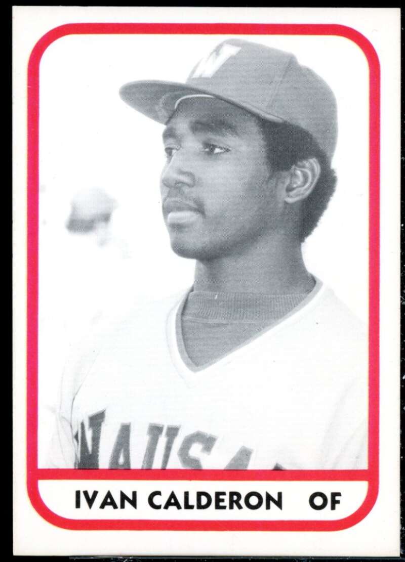 Ivan Calderon Minor League Rookie Card 1981 Wausau Timbers TCMA #26  Image 1