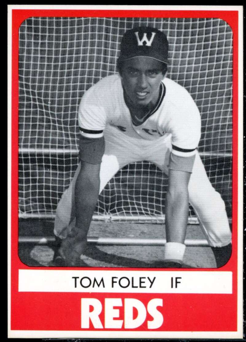 Tom Foley Minor League Rookie Card 1980 Waterbury Reds TCMA #19  Image 1