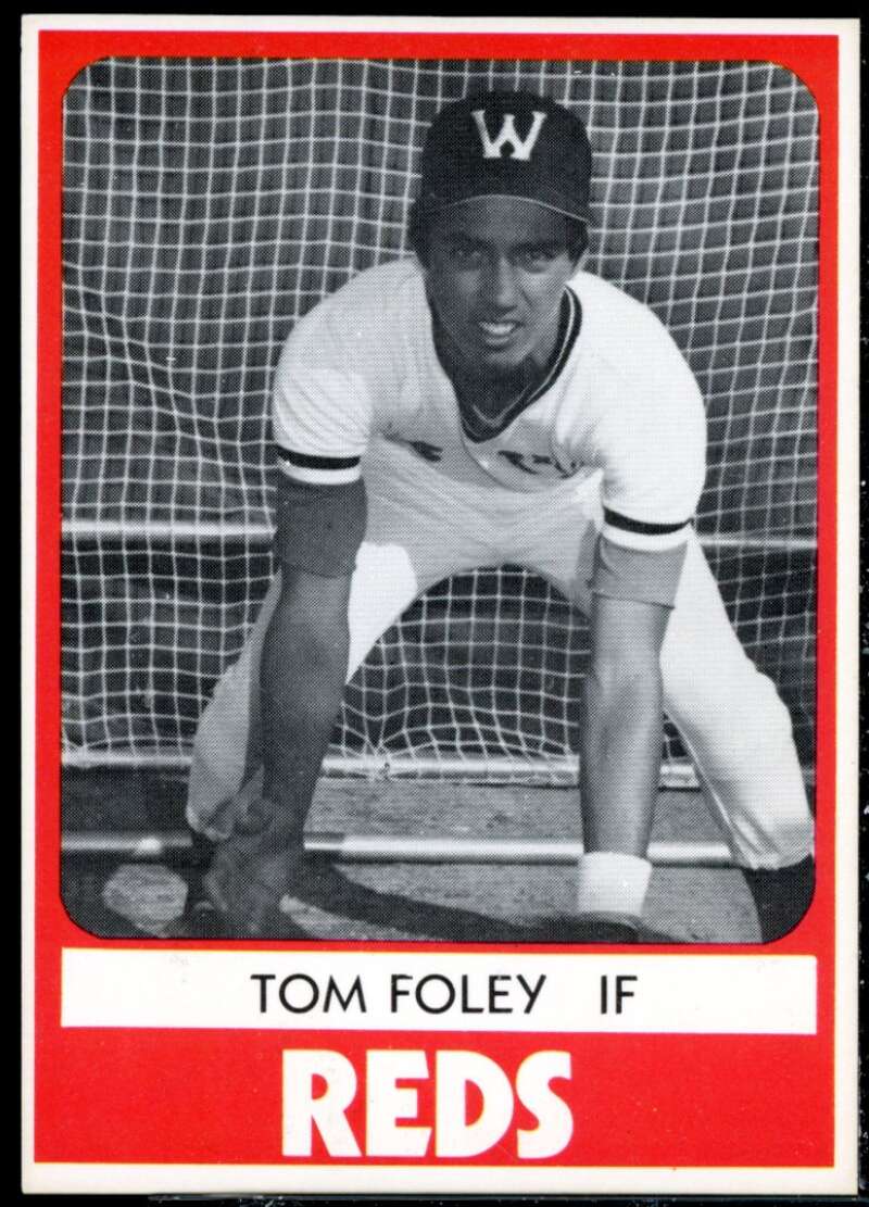 Tom Foley Minor League Rookie Card 1980 Waterbury Reds TCMA #19  Image 1