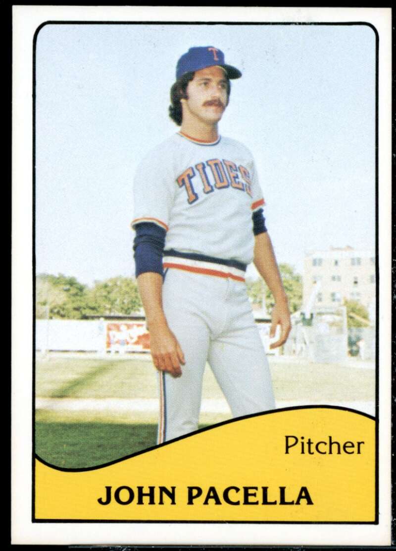 John Pacella Minor League Rookie Card 1979 Tidewater Tides TCMA #2  Image 1