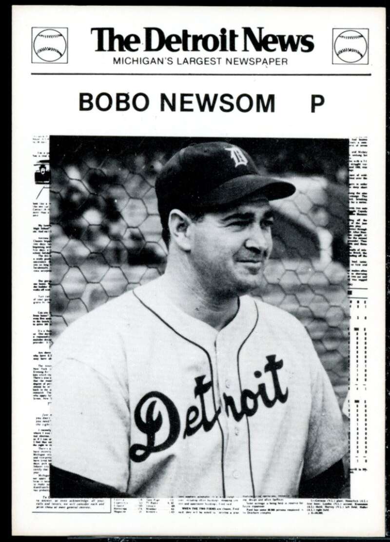 Bobo Newsom Card 1981 Tigers Detroit News #64  Image 1