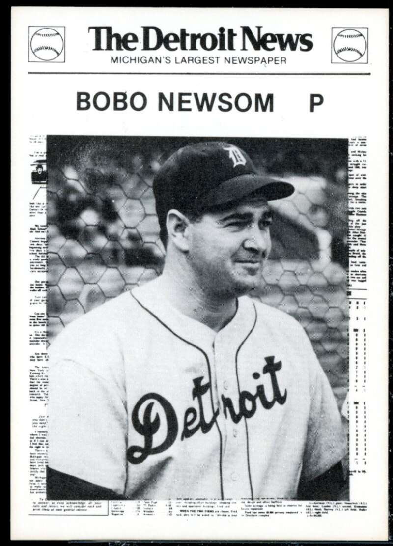 Bobo Newsom Card 1981 Tigers Detroit News #64  Image 1