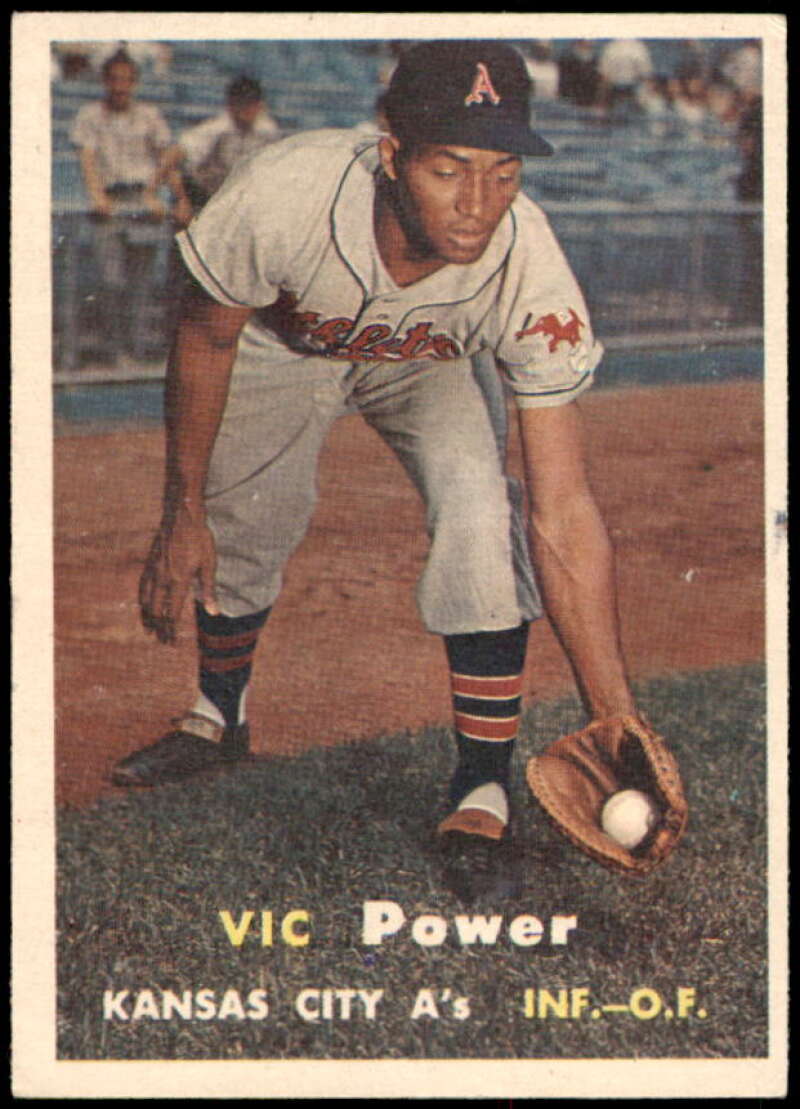 Vic Power Card 1957 Topps #167  Image 1