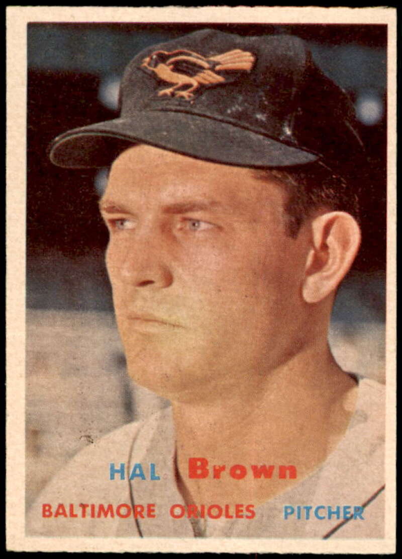 Hal Brown Card 1957 Topps #194  Image 1