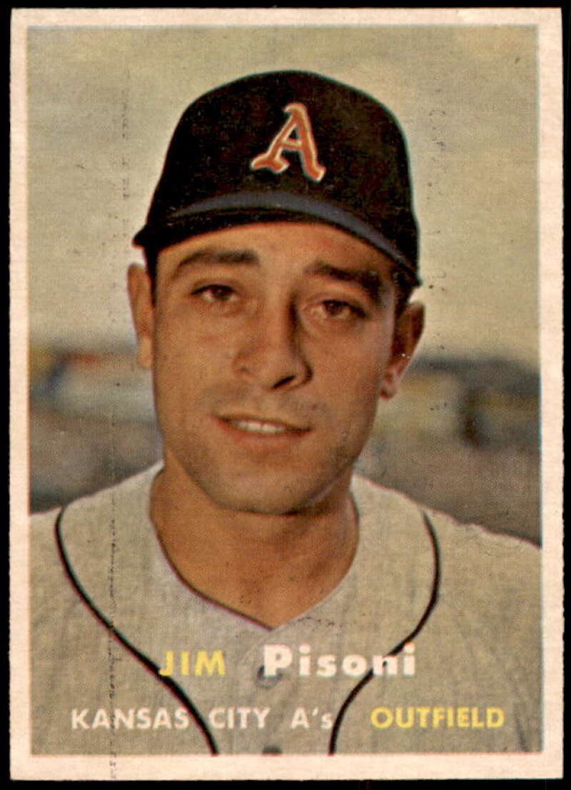 Jim Pisoni Rookie Card 1957 Topps #402  Image 1
