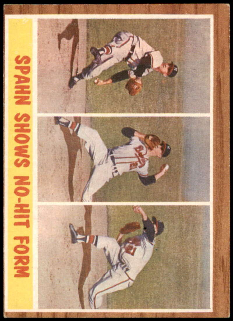 1962 Warren Spahn Topps Baseball Card 100 No Creases 