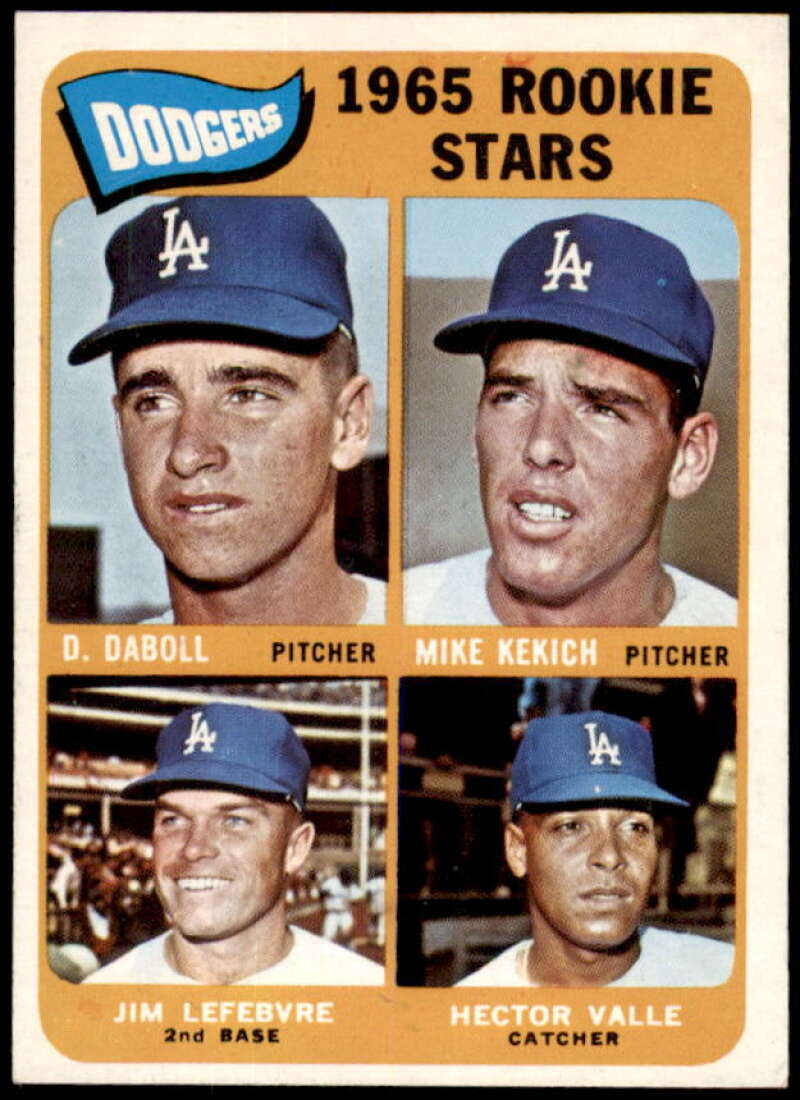 Rookie Stars/Daboll RC/Kekich RC/Valle RC/Lefebvre Rookie Card 1965 Topps #561  Image 1