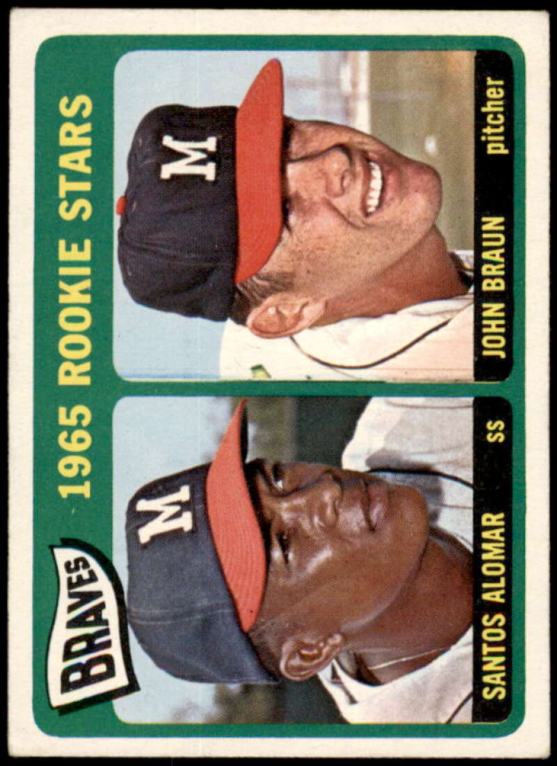 Rookie Stars/Santos Alomar RC/John Braun Rookie Card 1965 Topps #82  Image 1