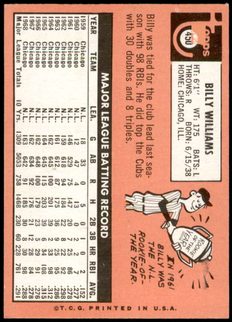 1969 Topps Billy Williams