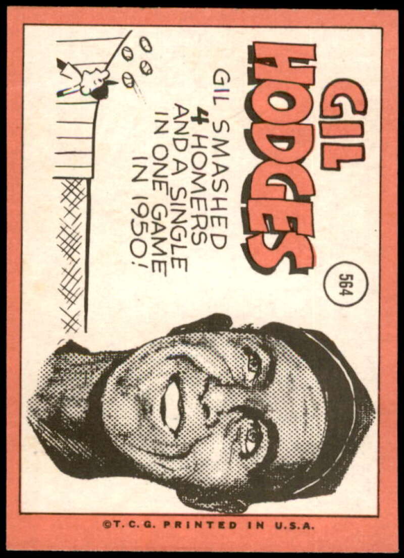 Gil Hodges MG Card 1969 Topps #564  Image 2