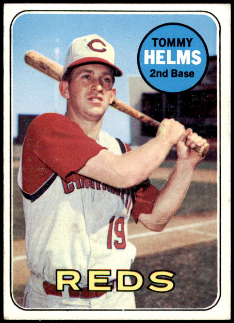 Tommy Helms Card 1969 Topps #70  Image 1