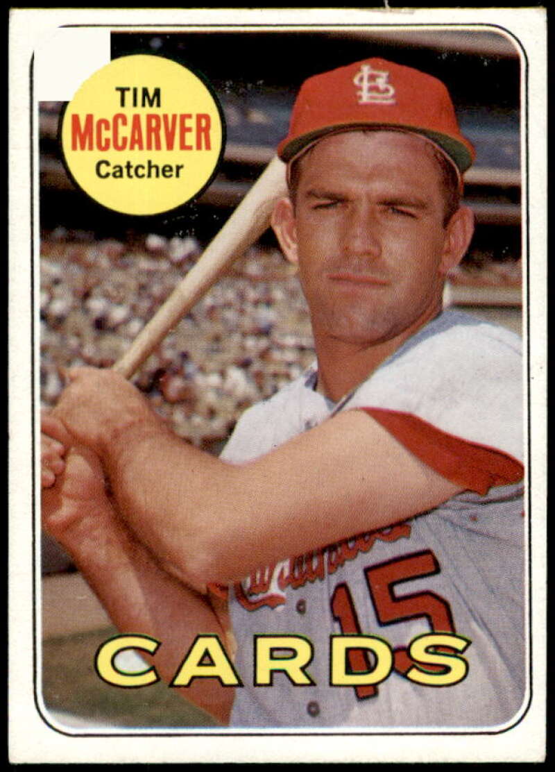 Tim McCarver Card 1969 Topps #475  Image 1