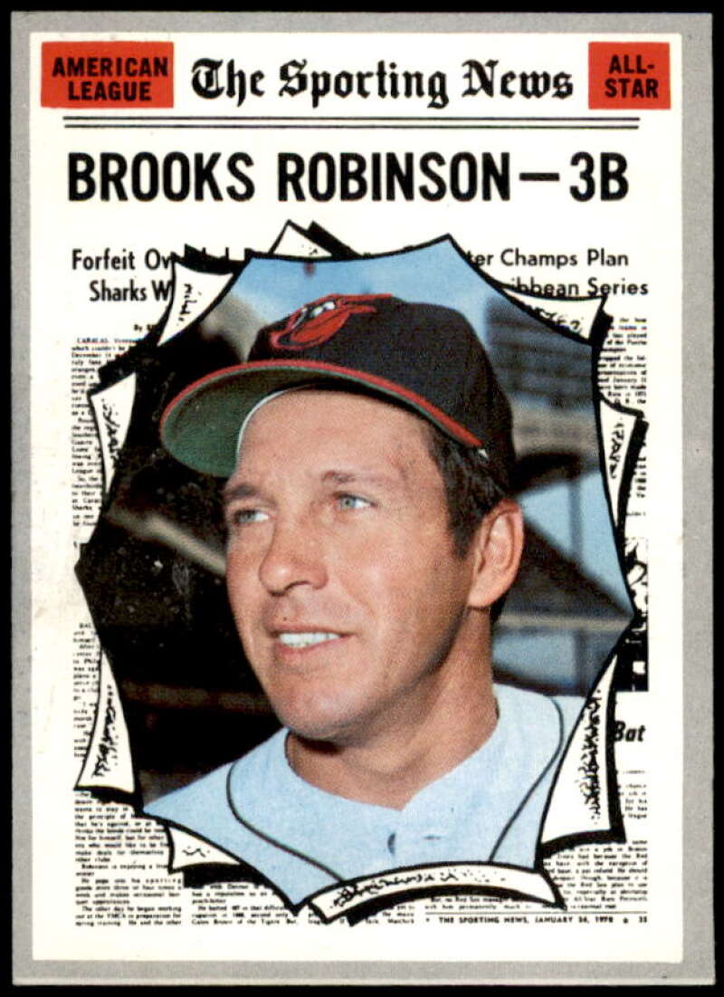 Brooks Robinson AS Card 1970 Topps #455  Image 1