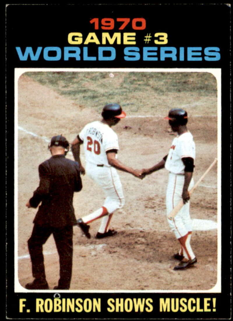 World Series Game 3/Frank Robinson Card 1971 Topps #329  Image 1