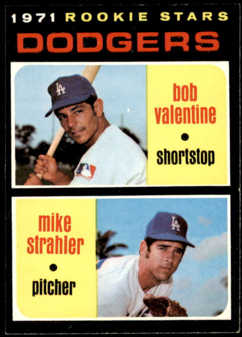 Rookie Stars/Bob Valentine RC/Mike Strahler Rookie Card 1971 Topps #188  Image 1
