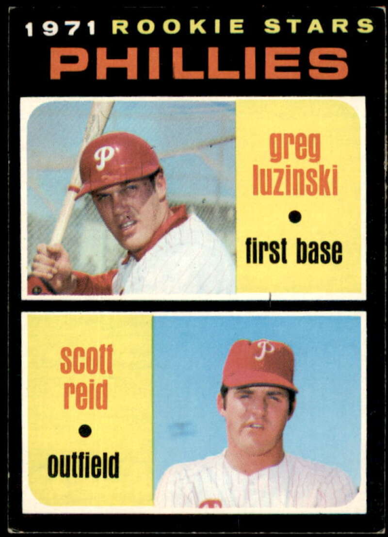Rookie Stars/Greg Luzinski RC/Scott Reid Card 1971 Topps #439  Image 1